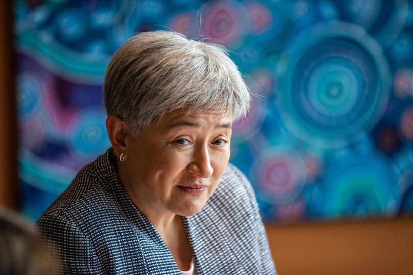 Foreign Minister Penny Wong arrives at the Waalitj Foundation to meet with women from the electorate of Swan to discuss STEM, social cohesion and migrant women. 