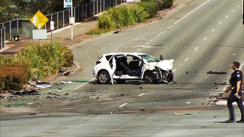 The Audi was allegedly stolen at gun point earlier in the day. 