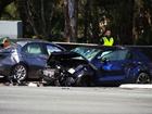 A teenager has been arrested, and a woman has died, after a crash involving a stolen car north of Brisbane. 