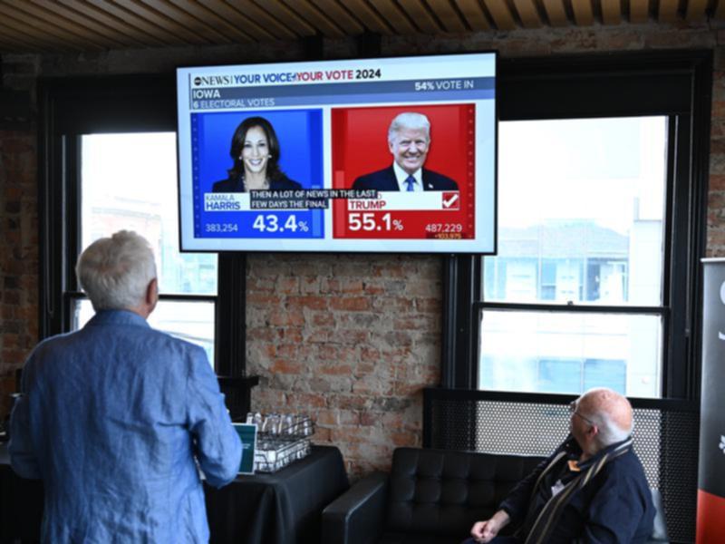 An election watch party