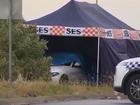 One person has died in a crash causing by a flying piece of metal on a Melbourne road.