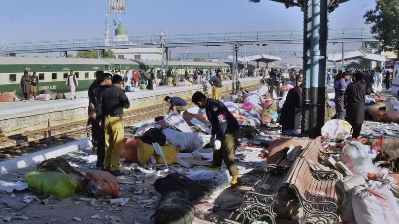 A separatist militant group has claimed responsibility for a deadly train station blast in Pakistan.