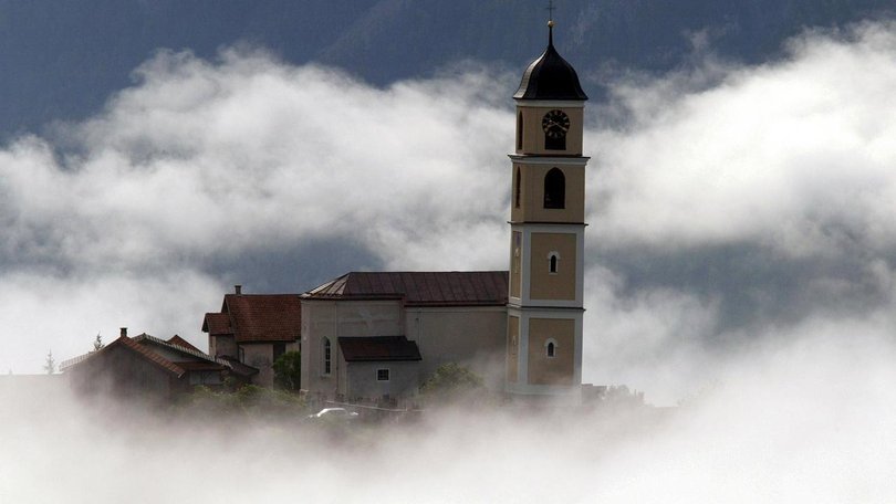 A rockslide narrowly missed the village of Brienz, in Switzerland, when it was evacuated in 2023.