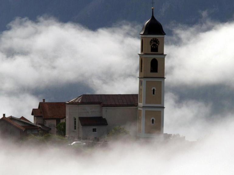 A rockslide narrowly missed the village of Brienz, in Switzerland, when it was evacuated in 2023.