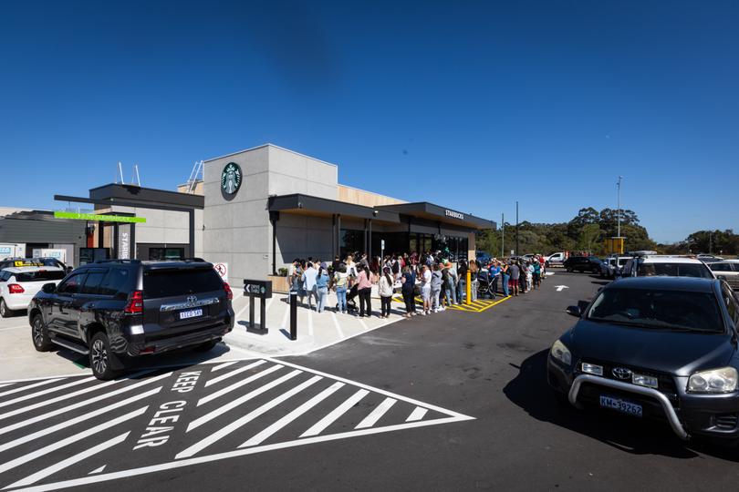 Starbucks grand opening at Piara Waters