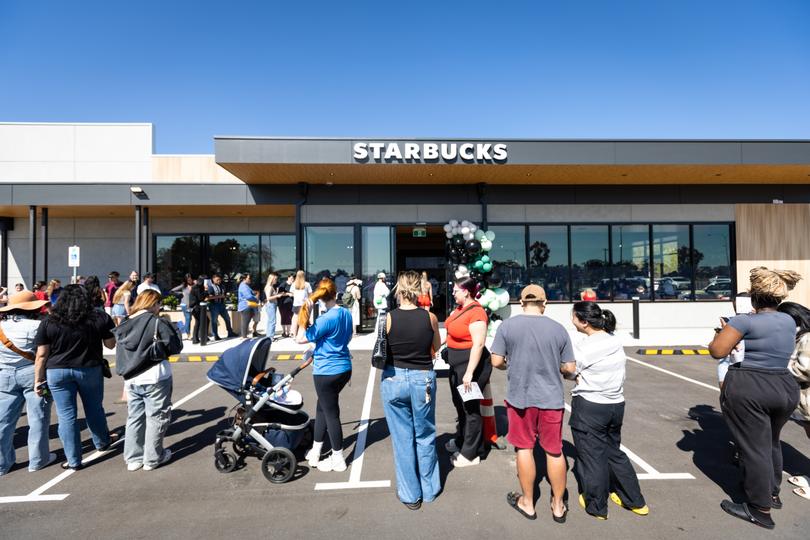 Starbucks grand opening at Piara Waters