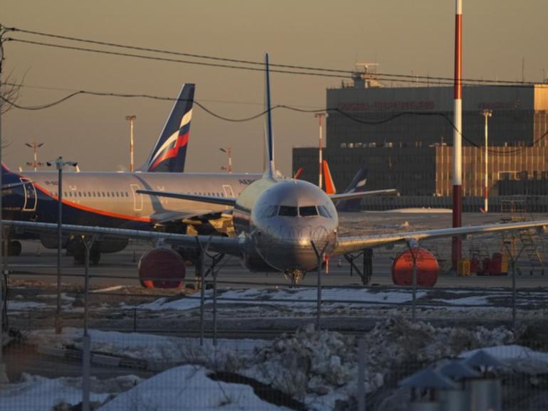 A Ukrainian drone attack has temporarily closed two airports in Russia's capital Moscow. (AP PHOTO)