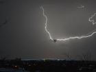 Storms have lashed southern Queensland, bringing heavy downpours.