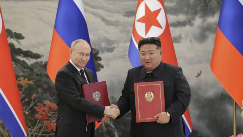 Russia's President Vladimir Putin and North Korea's Kim Jong-un