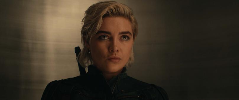 Yelena Belova (Florence Pugh) in Marvel Studios' THUNDERBOLTS*. Photo courtesy of Marvel Studios.  2024 MARVEL.