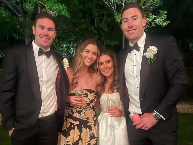 Jeremy McGovern and Madison Williams with McGovern’s brother Mitch and his wife Kirsten.