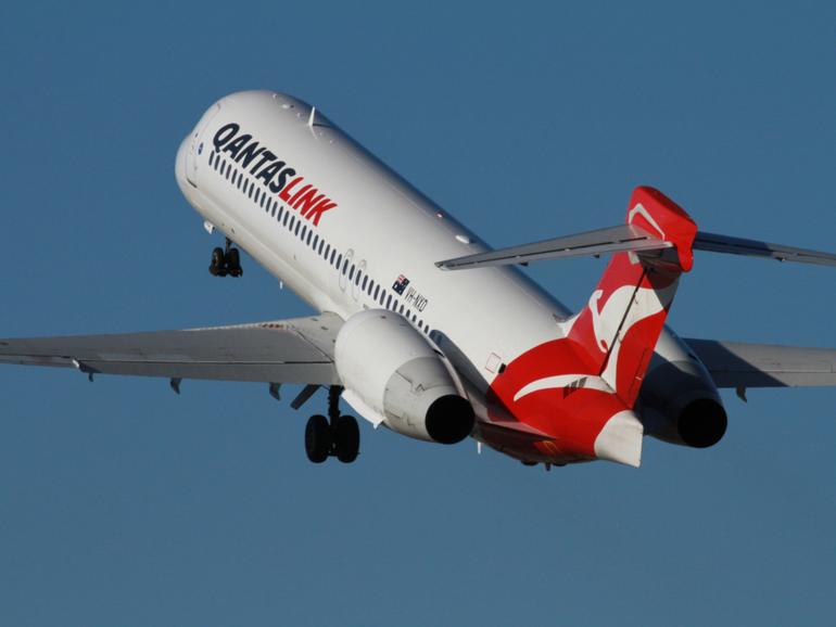 QantasLink Boeing 717. Credit: Geoffrey Thomas