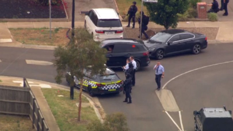 Police are at the scene in Melbourne’s northwestern outskirts.