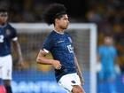 Marco Angulo, seen playing for Ecuador in Melbourne last year, has died following a car crash. (James Ross/AAP PHOTOS)