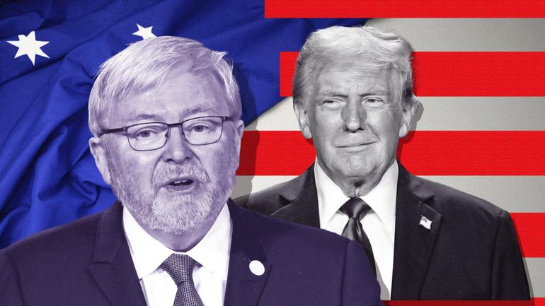 Former prime minister Kevin Rudd’s historical insults at President-elect Trump were always a ticking time bomb. There’s only one solution to this mess, writes Latika M Bourke.