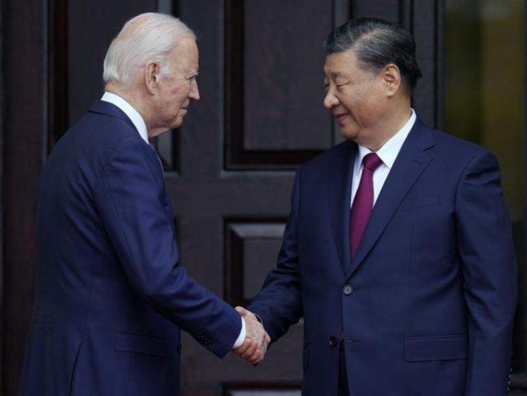 US President Joe Biden is expected to meet Chinese President Xi Jinping during a summit in Lima. (AP PHOTO)