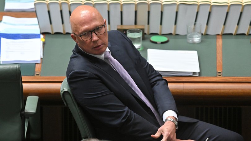 Leader of the Opposition Peter Dutton. 