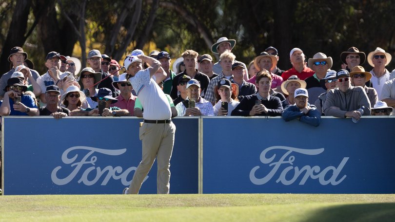 Cameron Smith during the NSW Open at Murray Downs Golf Club.