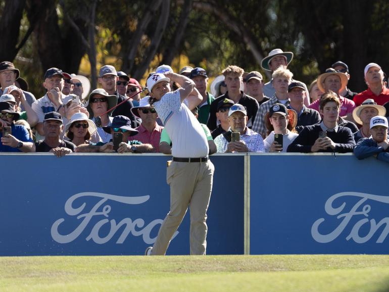 Cameron Smith during the NSW Open at Murray Downs Golf Club.