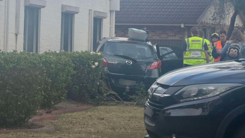 A car has crashed into a childcare centre in Sydney’s southwest.