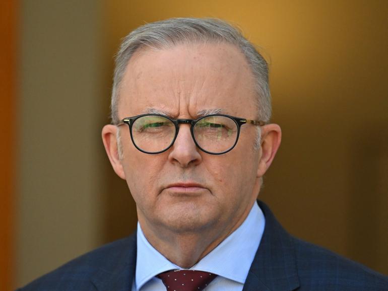 Prime Minister Anthony Albanese at a press conference at Parliament House in Canberra, Friday, November 8, 2024. (AAP Image/Mick Tsikas) NO ARCHIVING