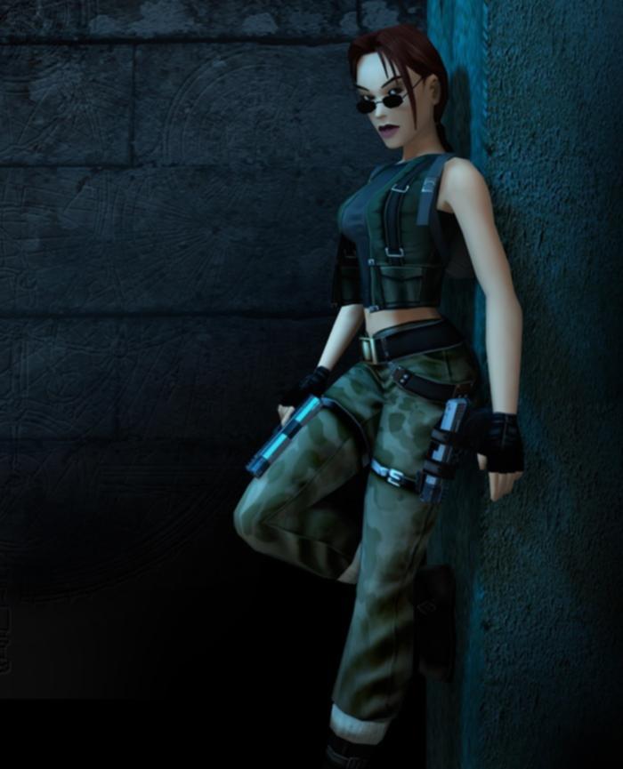 Lara Croft, character from Playstation Tomb Raider games. 