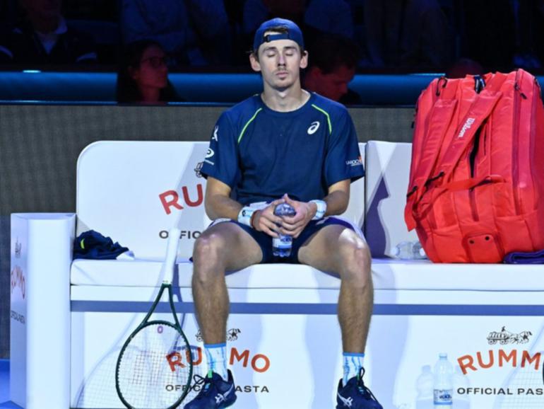 Alex de Minaur bowed out of the ATP Finals with another loss. 