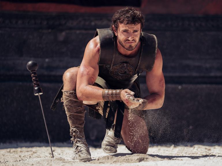 Paul Mescal plays Lucius in Gladiator II from Paramount Pictures. 