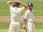 Virat Kohli and Mitchell Johnson in 2014.