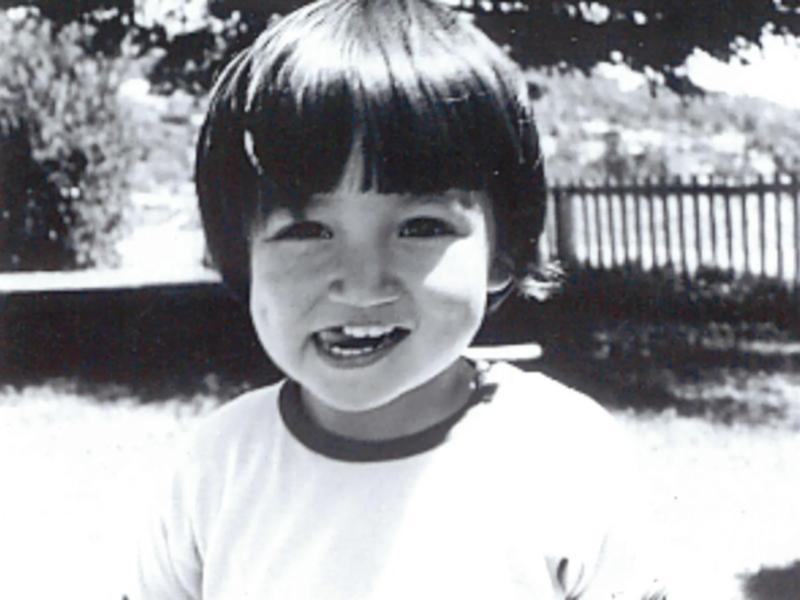 Penny Wong as a child at home in Adelaide