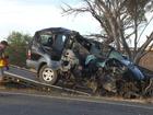 A driver has been seriously injured in a horrific crash that completely destroyed their four-wheel-drive north of Adelaide.