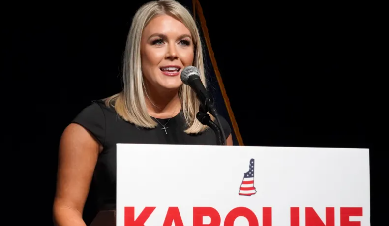 Karoline Leavitt running for Congress in 2022. 