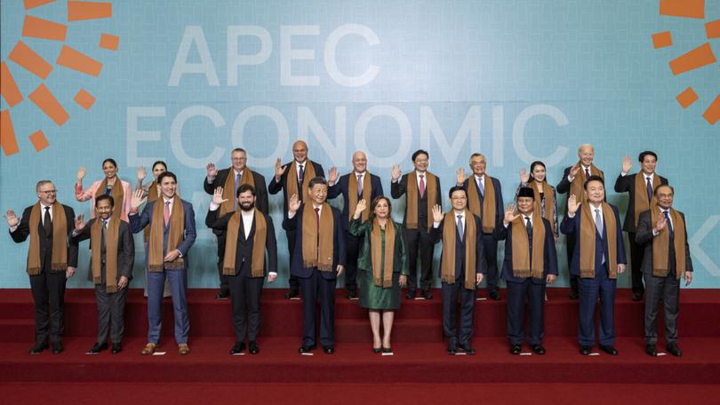 Xi Jinping was front and centre next to Peruvian President Dina Boluarte for the annual ‘Family Photo’