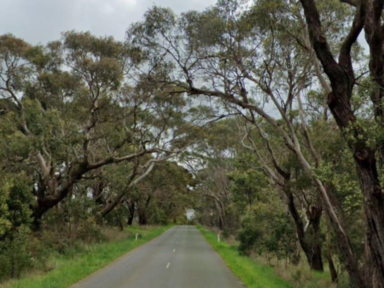 A person has died and another has been left fighting for life after a car smashed into a tree south-east of Ballarat.