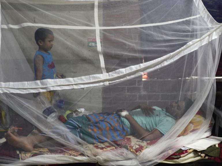 Hospitals in Bangladesh are struggling to cope with the rising number of patients with dengue.