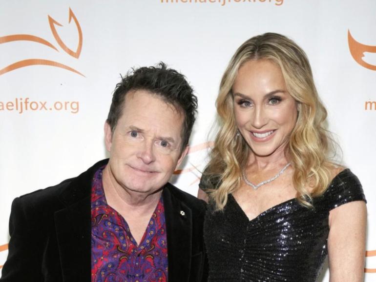 Michael J Fox (pictured with wife Tracy Pollan) was diagnosed with Parksinson's disease in 1991. (AP PHOTO)