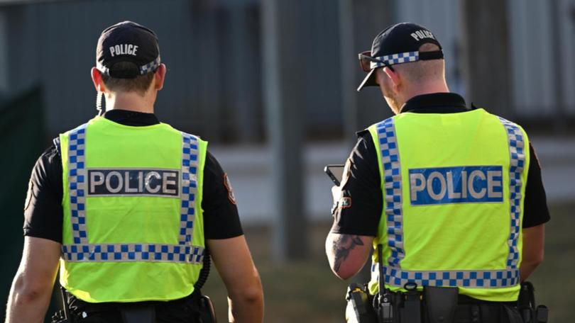 Police are checking for knives during Schoolies celebrations on the Gold Coast. (Darren England/AAP PHOTOS)