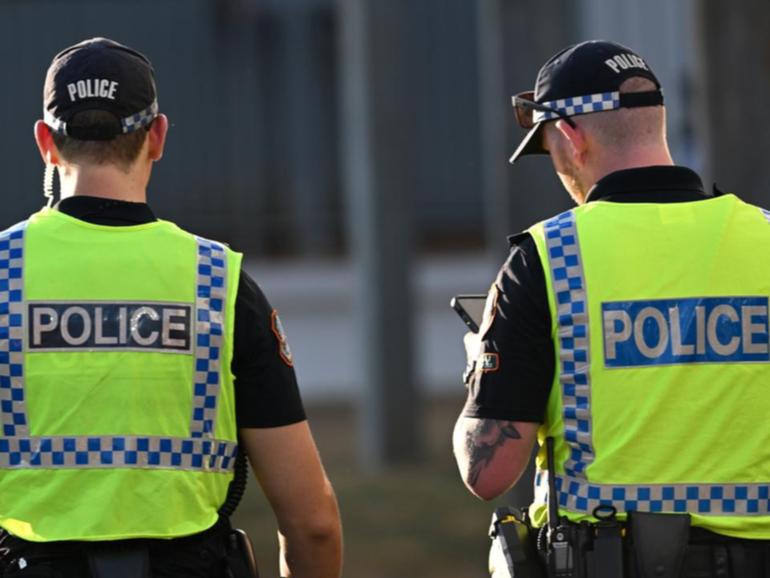 Police are checking for knives during Schoolies celebrations on the Gold Coast. (Darren England/AAP PHOTOS)