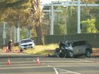 A man has died in a crash under a bridge in Edinburgh.