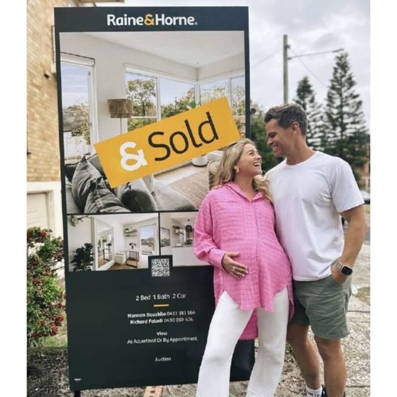 Jimmy Nicholson and his wife, Holly Kingston sold their North Bondi apartment.