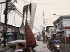 More than 100 Philippine cities and towns were hit by power outages caused by Typhoon Man-yi. 