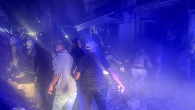 Lebanese authorities say at least four people were killed in an Israeli strike on Beirut.