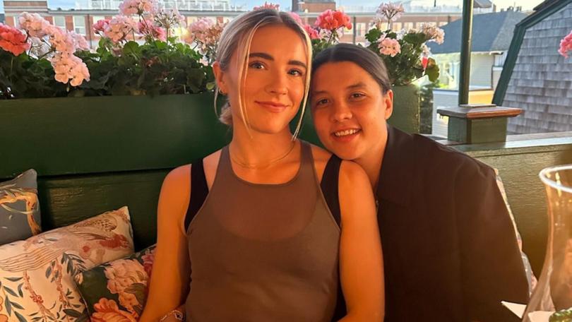 Sam Kerr and her partner Kristie Mewis have announced they are having a baby.