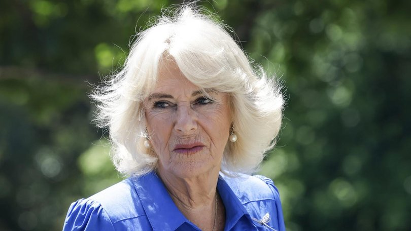 Queen Camilla is mourning the death of her beloved pet dog Beth. (AP PHOTO)