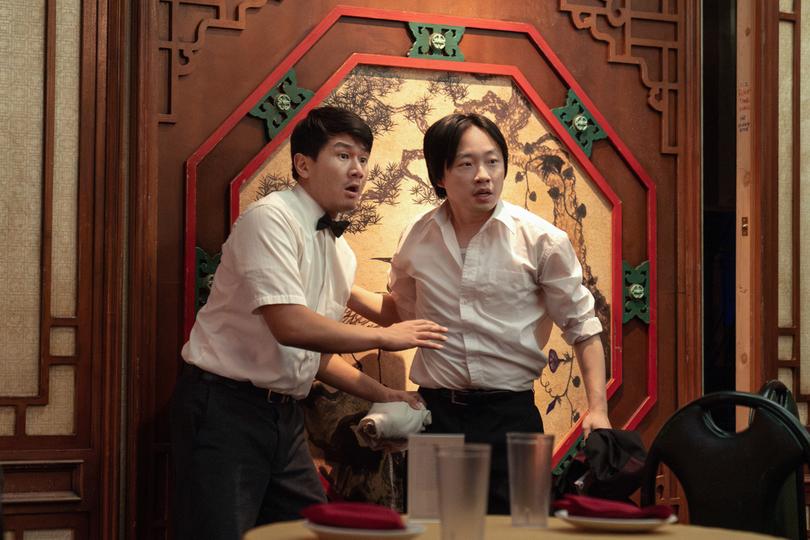 Ronny Chieng and Jimmy O. Yang in Interior Chinatown.