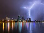 Thunderstorms in Perth.