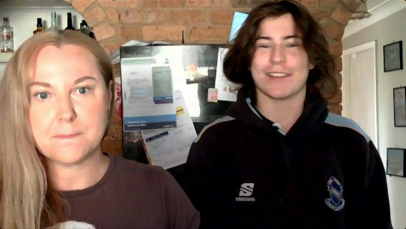 Renée Pallister and teenage son Maverick appeared on Sunrise on Wednesday, speaking about finding a snake in her daughter’s room in Junee, NSW. 