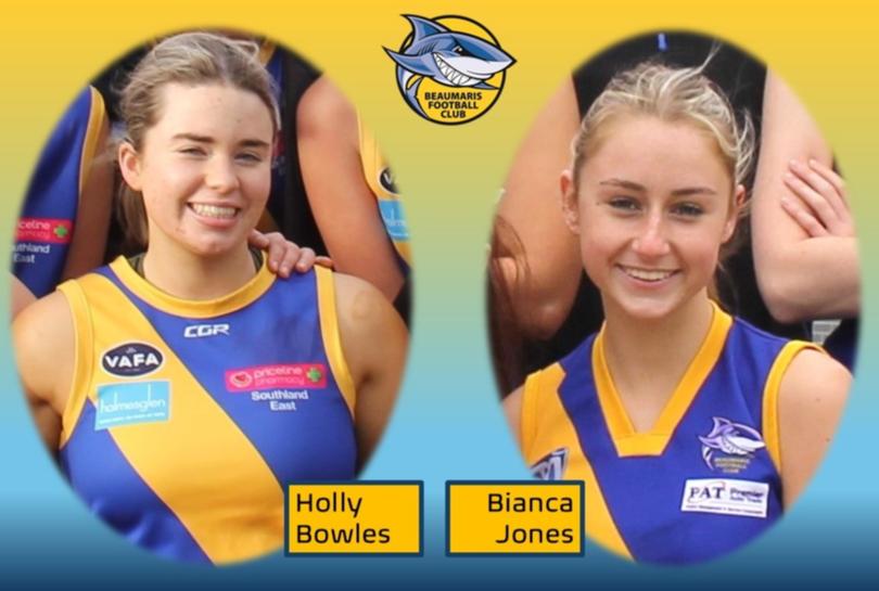 Both Holly and Bianca were members of the Beaumaris Football Club.