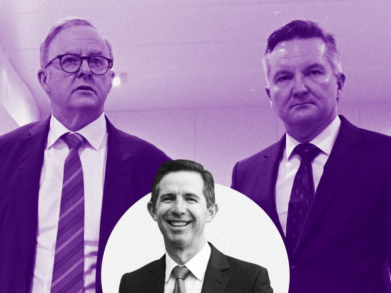 Labor’s ideological opposition to the zero-emissions power source puts Australia out of step with the rest of the world, writes Simon Birmingham. Pictured: Anthony Albanese and Chris Bowen.