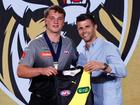 Richmond’s top pick Sam Lalor with Tigers great Trent Cotchin.